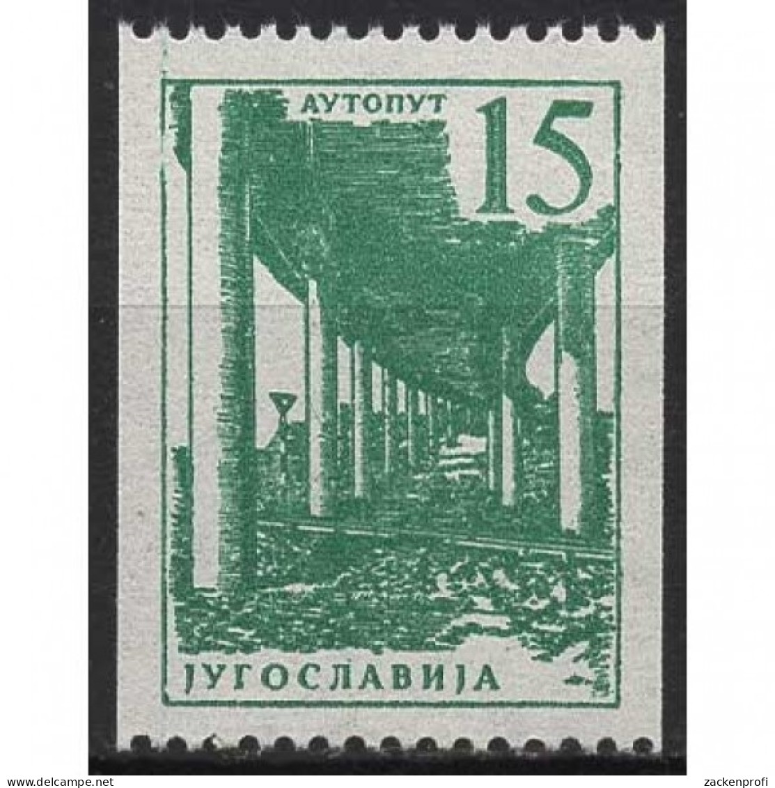 Jugoslawien 1959 Technik Und Architektur Autobahnbrücke 898 B Postfrisch - Unused Stamps