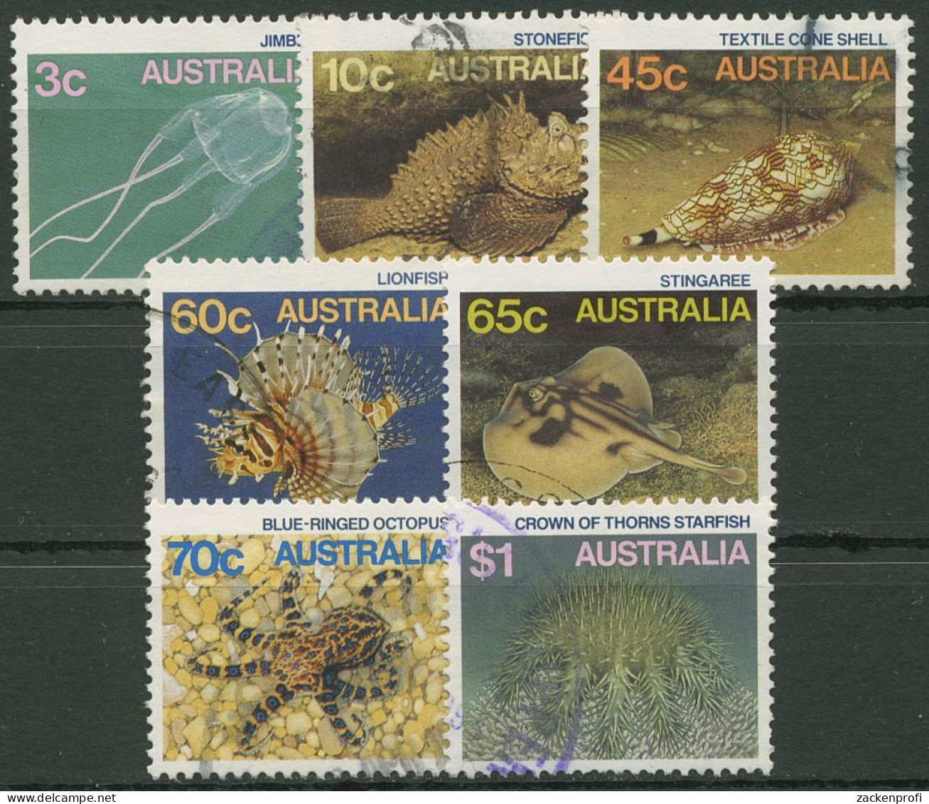 Australien 1986 Meerestiere 972/78 Gestempelt - Used Stamps