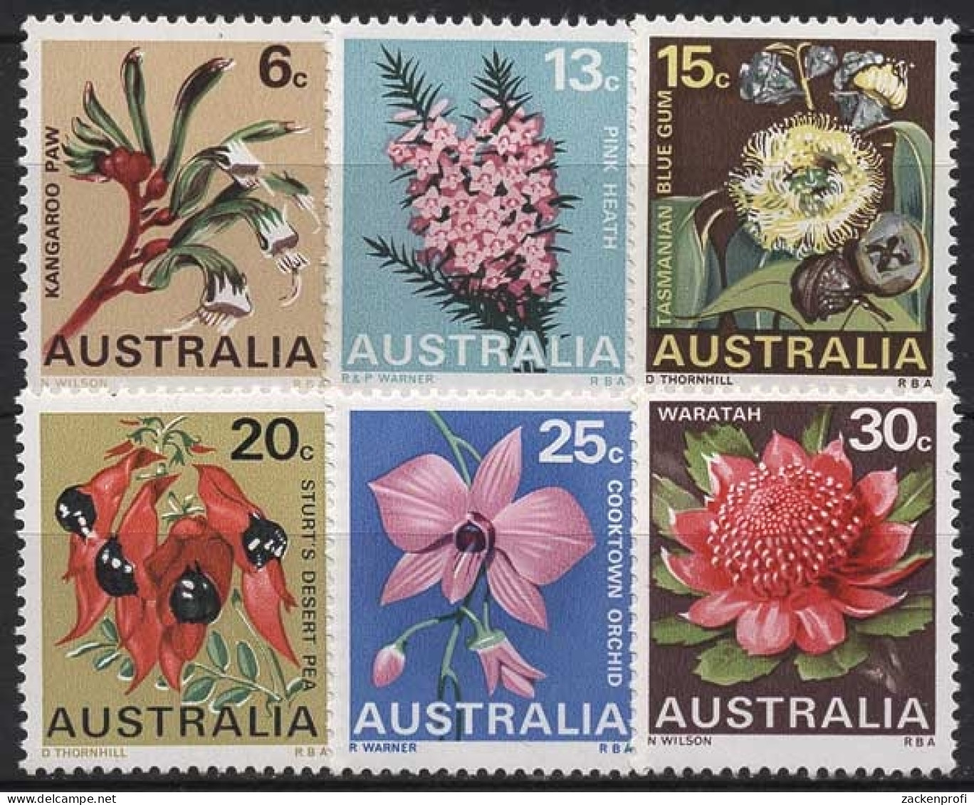 Australien 1968 Blumen 398/03 Postfrisch - Ongebruikt