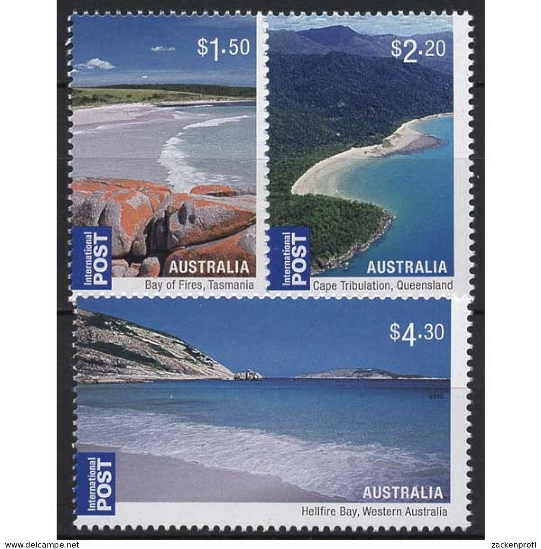 Australien 2010 Strände Hellfire Bay Cape Tribulation 3405/07 Postfrisch - Mint Stamps