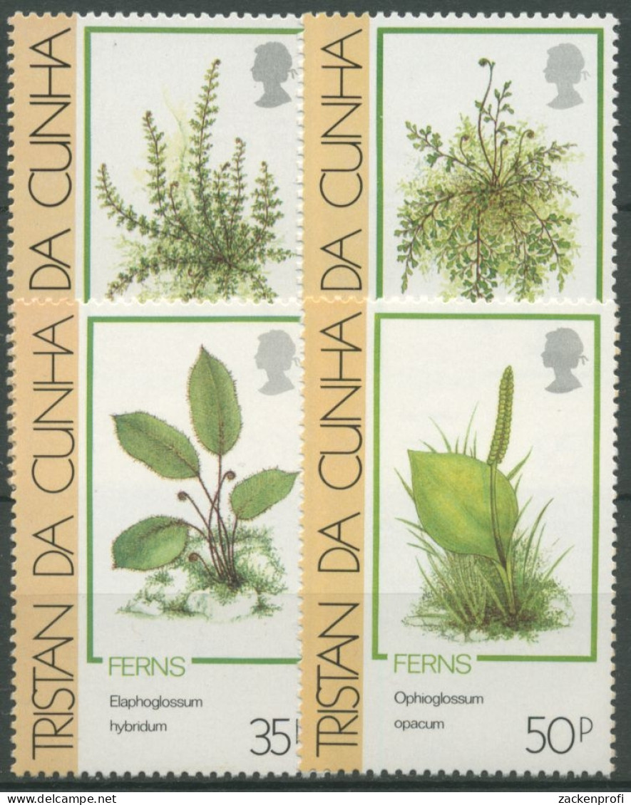 Tristan Da Cunha 1989 Pflanzen Farne 473/76 Postfrisch - Tristan Da Cunha