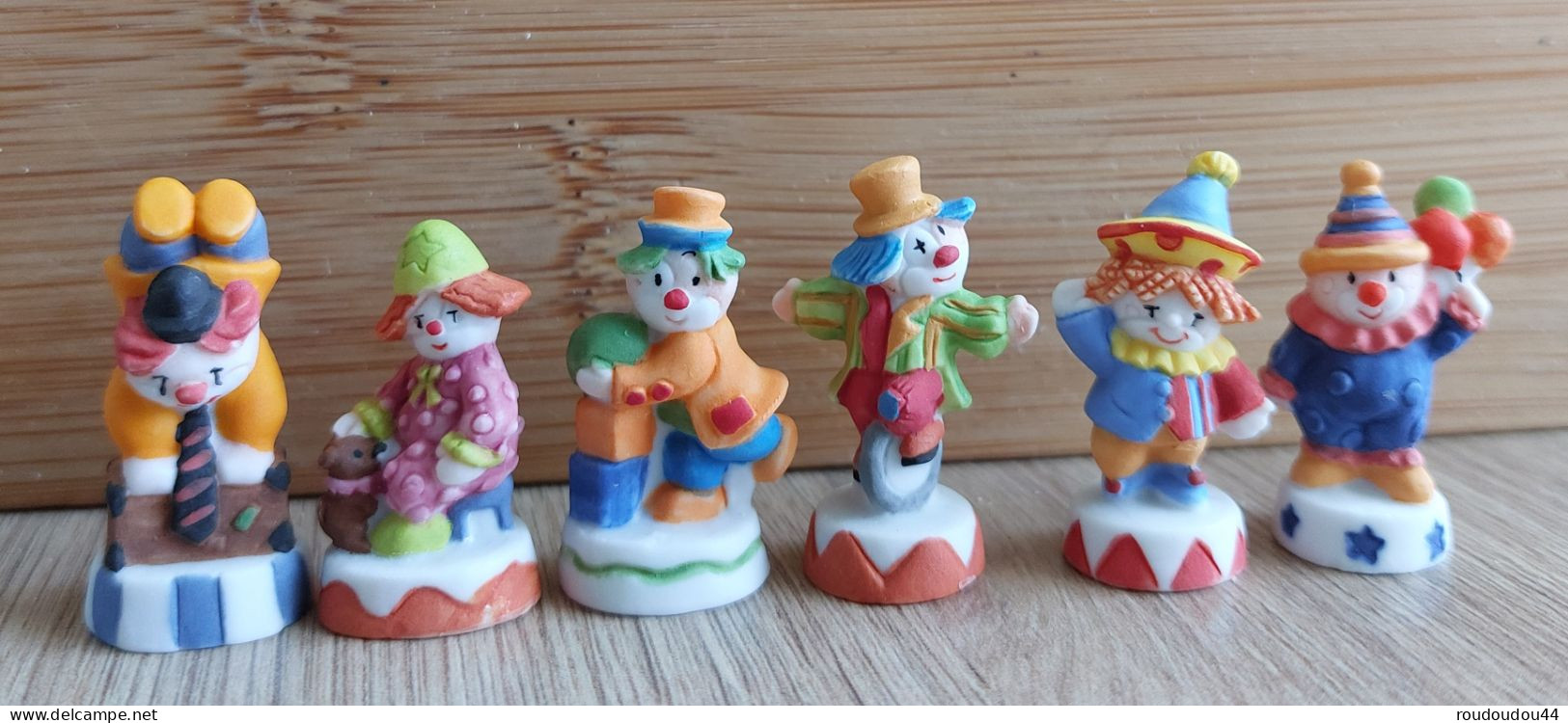 FEVES - FEVE - SERIE CLOWNS PARTY 2009 - MAT - LOT DE 6 - Personnages