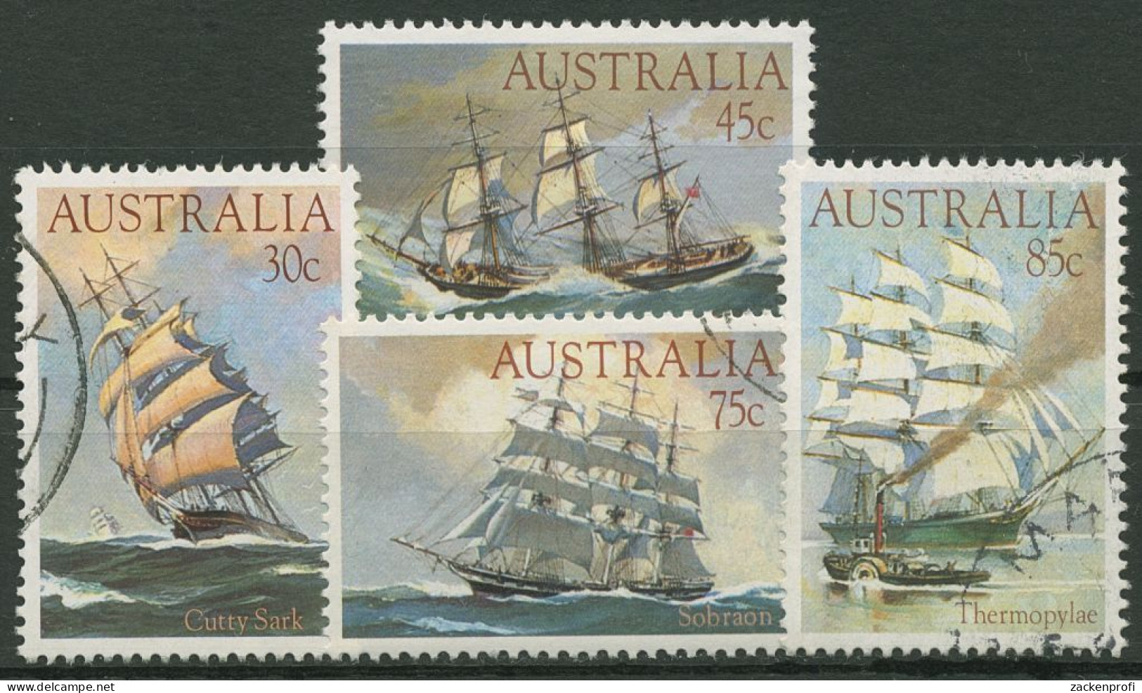 Australien 1984 Klipper Segelschiffe 871/74 Gestempelt - Gebraucht