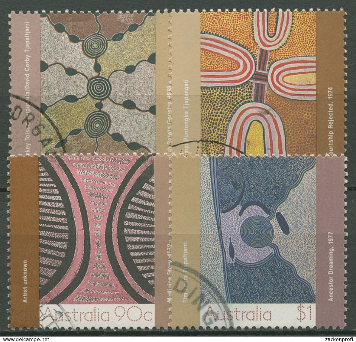 Australien 1988 Moderne Gemälde 1119/22 Gestempelt - Gebraucht