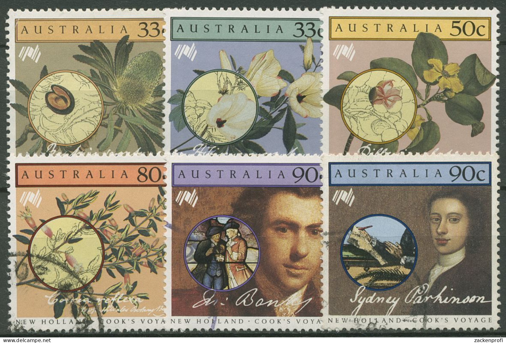 Australien 1986 200 Jahre Kolonisation Die Reise Kapitän Cook 960/65 Gestempelt - Used Stamps