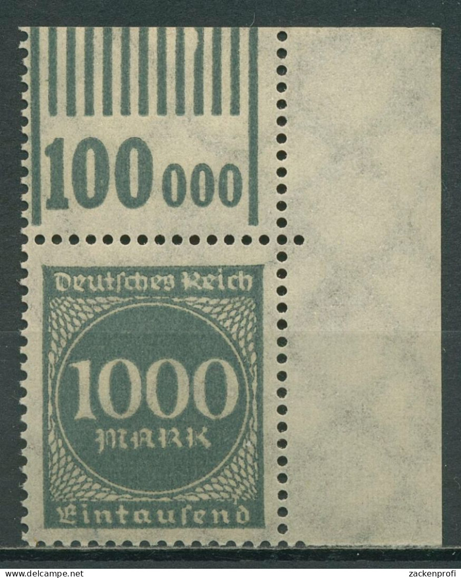 Deutsches Reich 1923 Ziffern Walze 273 W OR 1'11'1 Ecke 2 Postfrisch - Ongebruikt