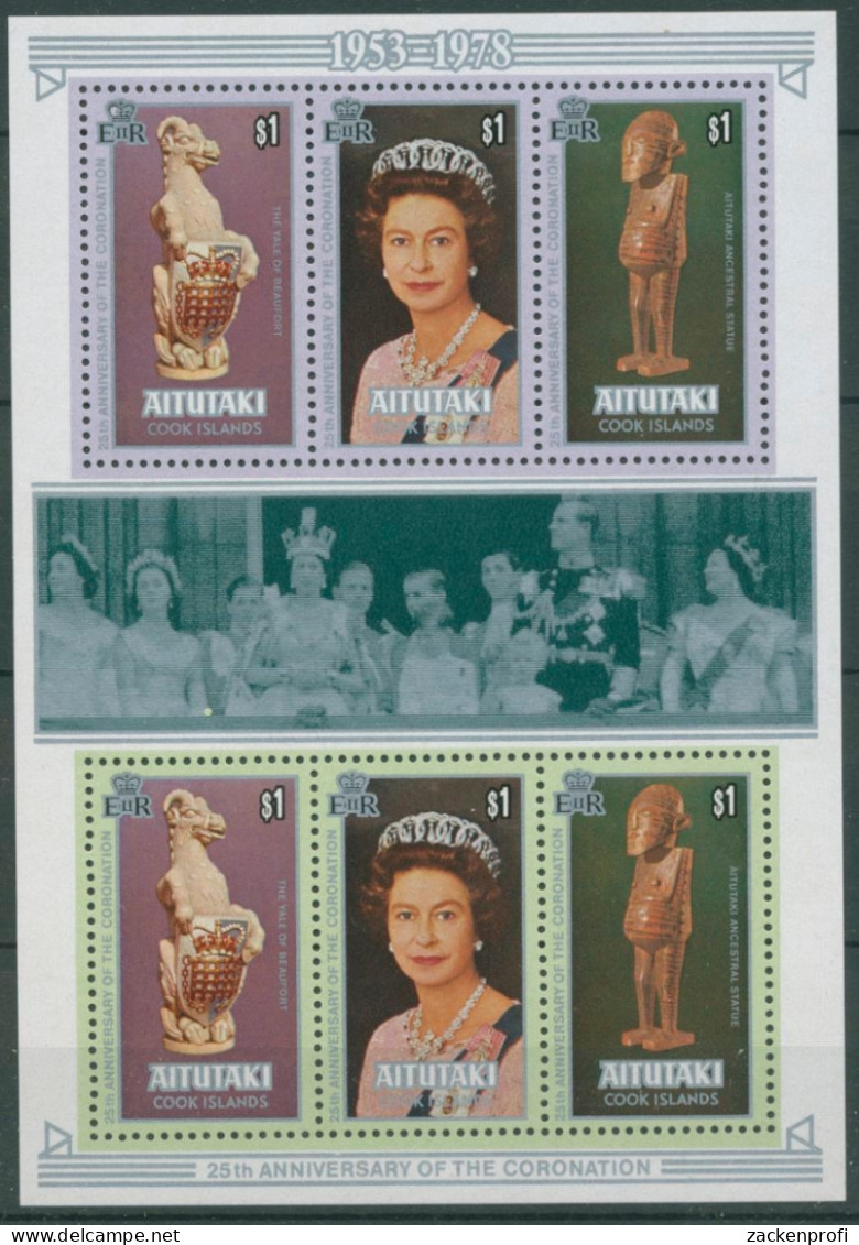 Aitutaki 1978 Krönungsjubiläum Königin Elisabeth Block 23 Postfrisch (C27873) - Aitutaki