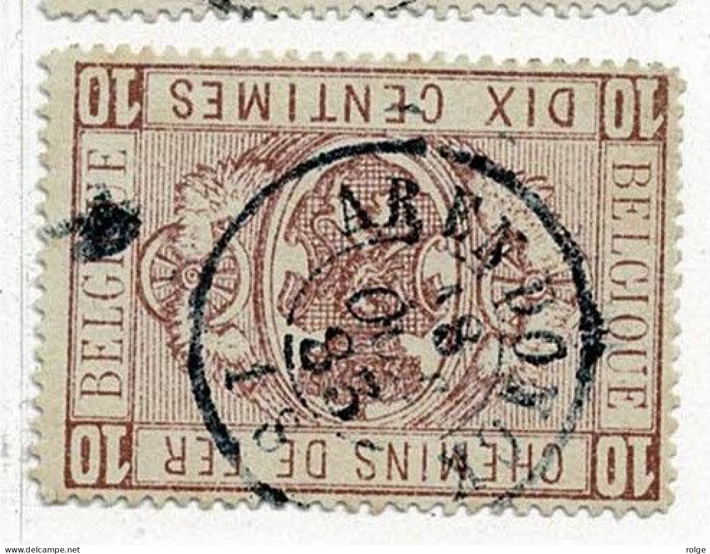 D155  DUBBEL CIRKEL  ARENDONCK    POSTSTEMPEL  OP SPOORWEGZEGEL N° 1 - Used