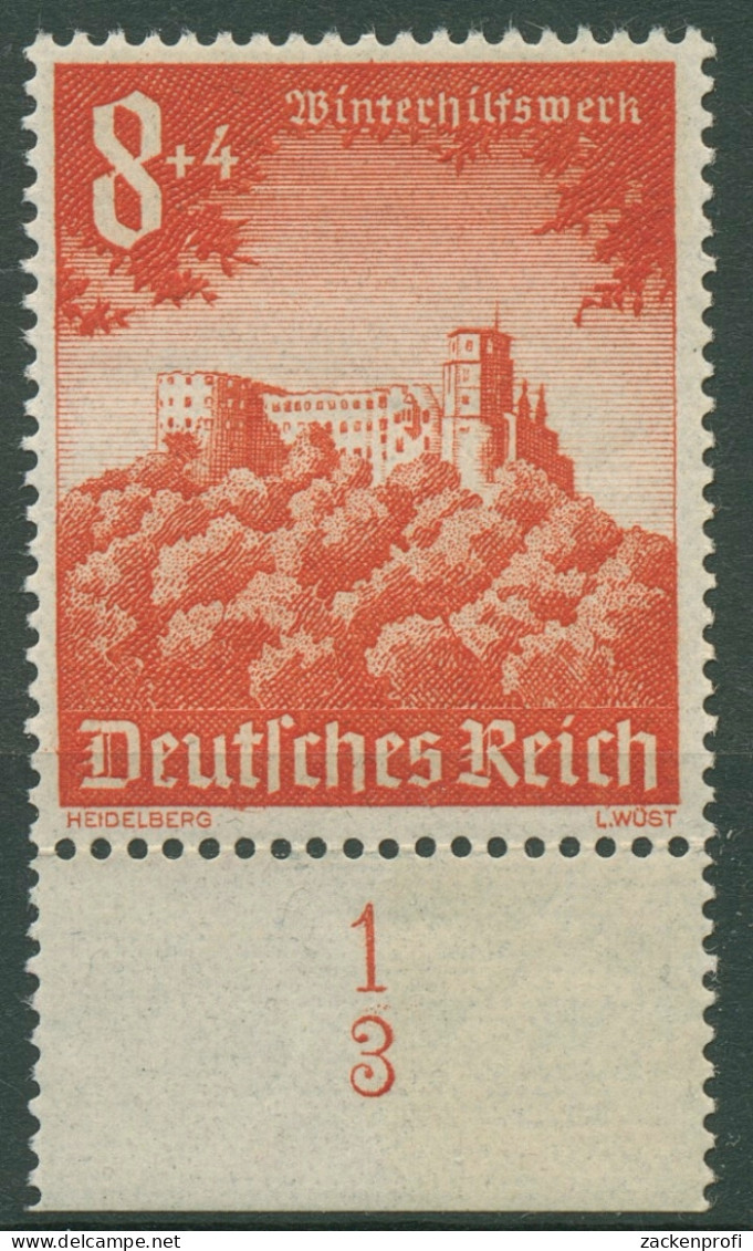 Deutsches Reich 1940 WHW Mit Formnummer 755 FN 3 Postfrisch, Rand Vorgefaltet - Ongebruikt