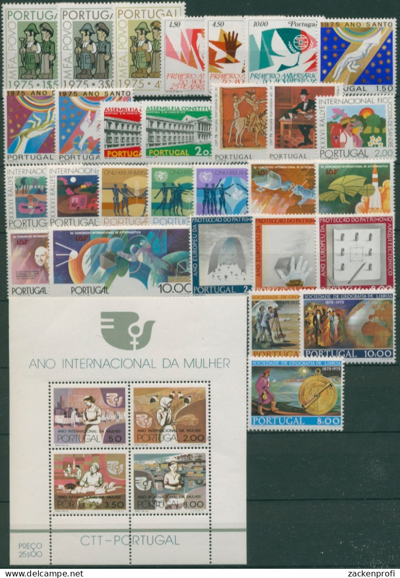 Portugal Kompletter Jahrgang 1975 Postfrisch (SG30808) - Volledig Jaar