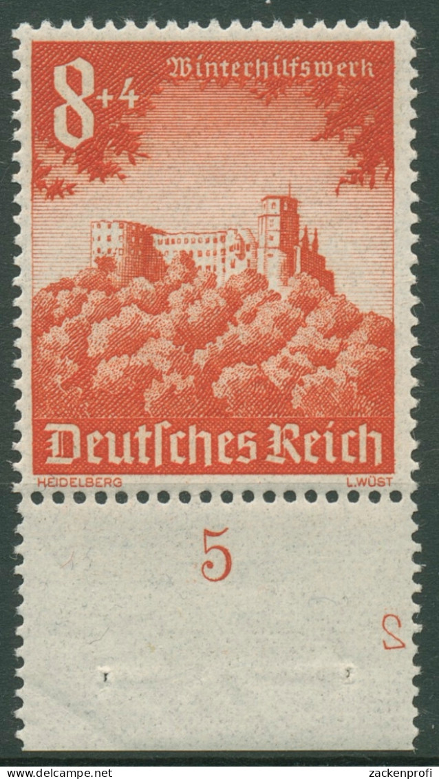 Deutsches Reich 1940 WHW Bauwerke Mit Plattennummer 755 Pl.-Nr. 2 Postfrisch - Ungebraucht