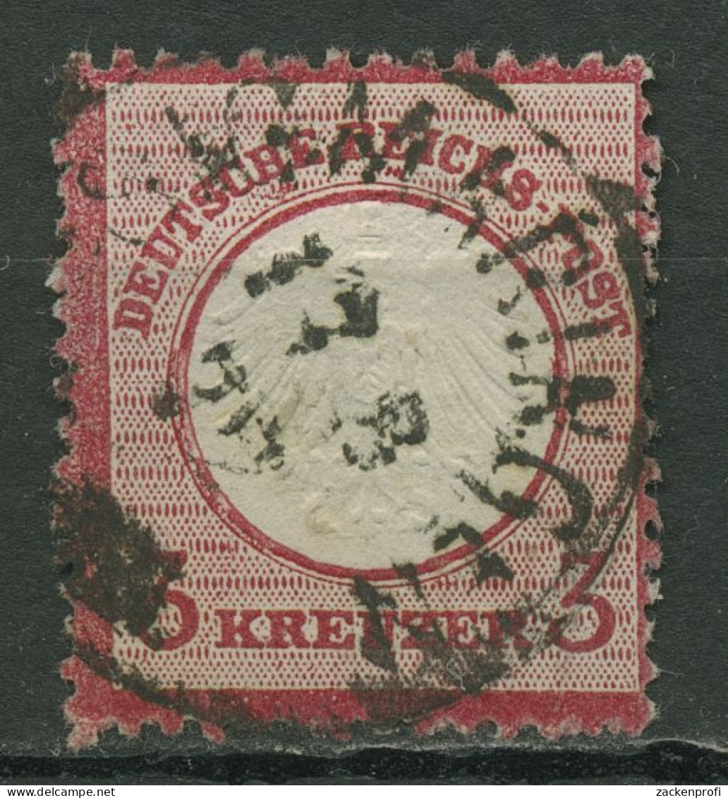 Deutsches Reich 1872 Adler Mit Kleinem Brustschild 9 Gestempelt - Usados