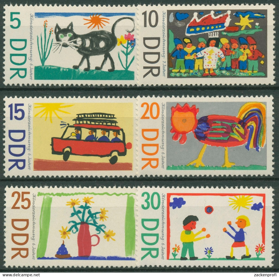 DDR 1967 Kinderzeichnungen 1280/85 Postfrisch - Nuovi