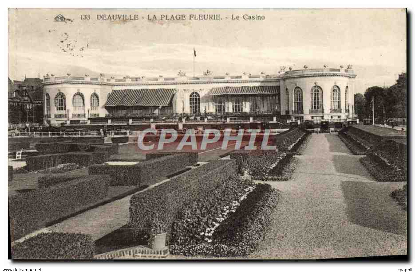CPA Deauville La Plage Fleurie Le Casino - Deauville