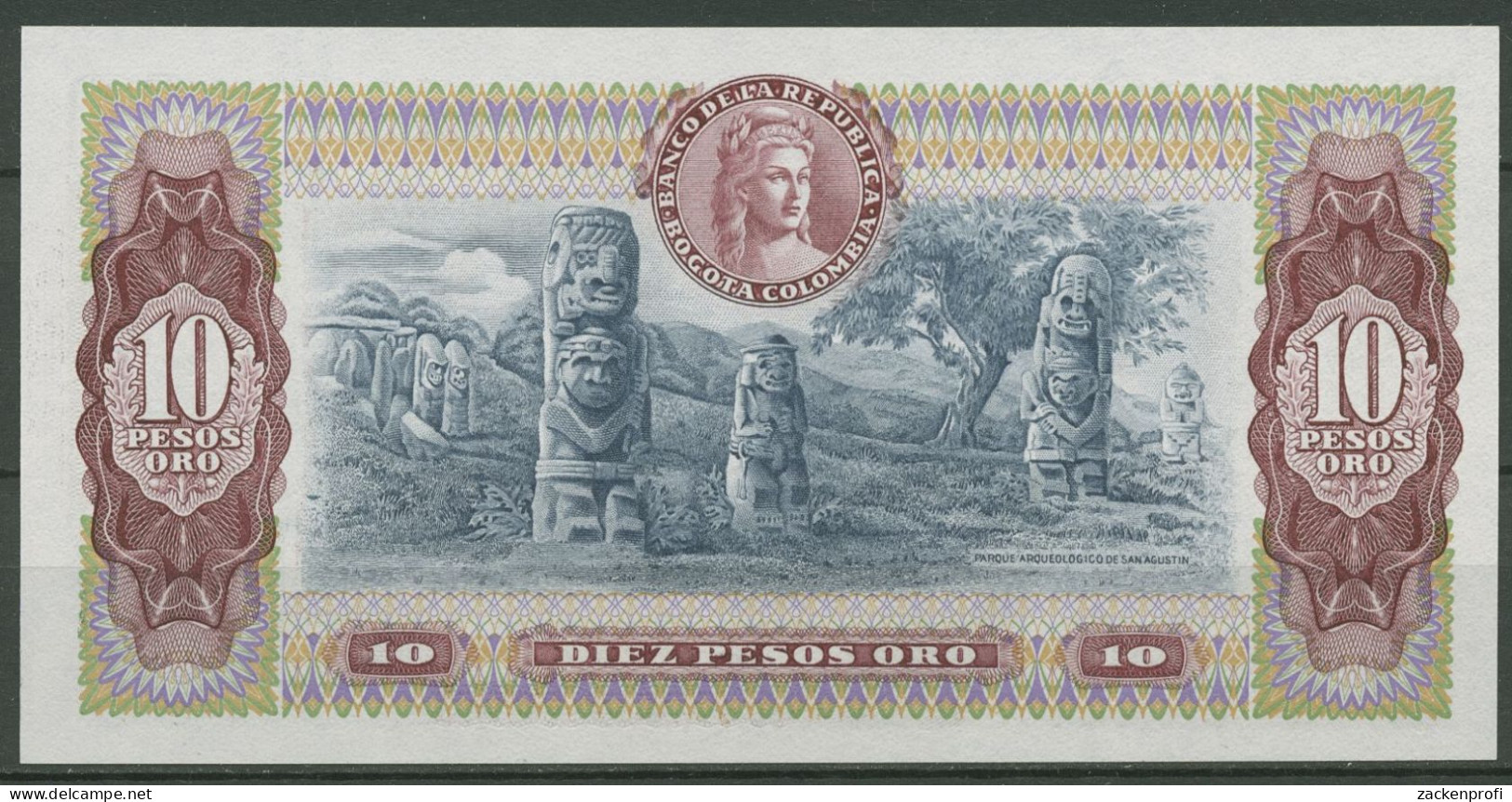 Kolumbien 10 Pesos 7.8.1980, KM 407 G Kassenfrisch (K541) - Colombia