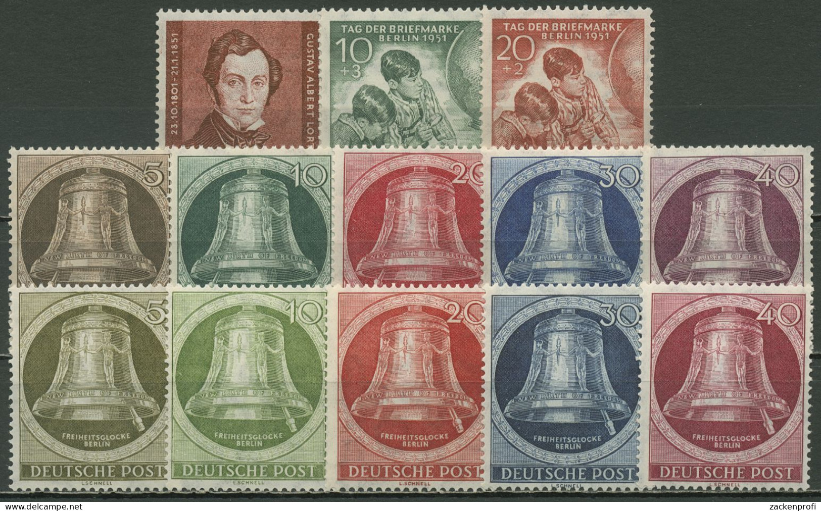 Berlin Jahrgang 1951 Komplett (74/86) Postfrisch - Unused Stamps