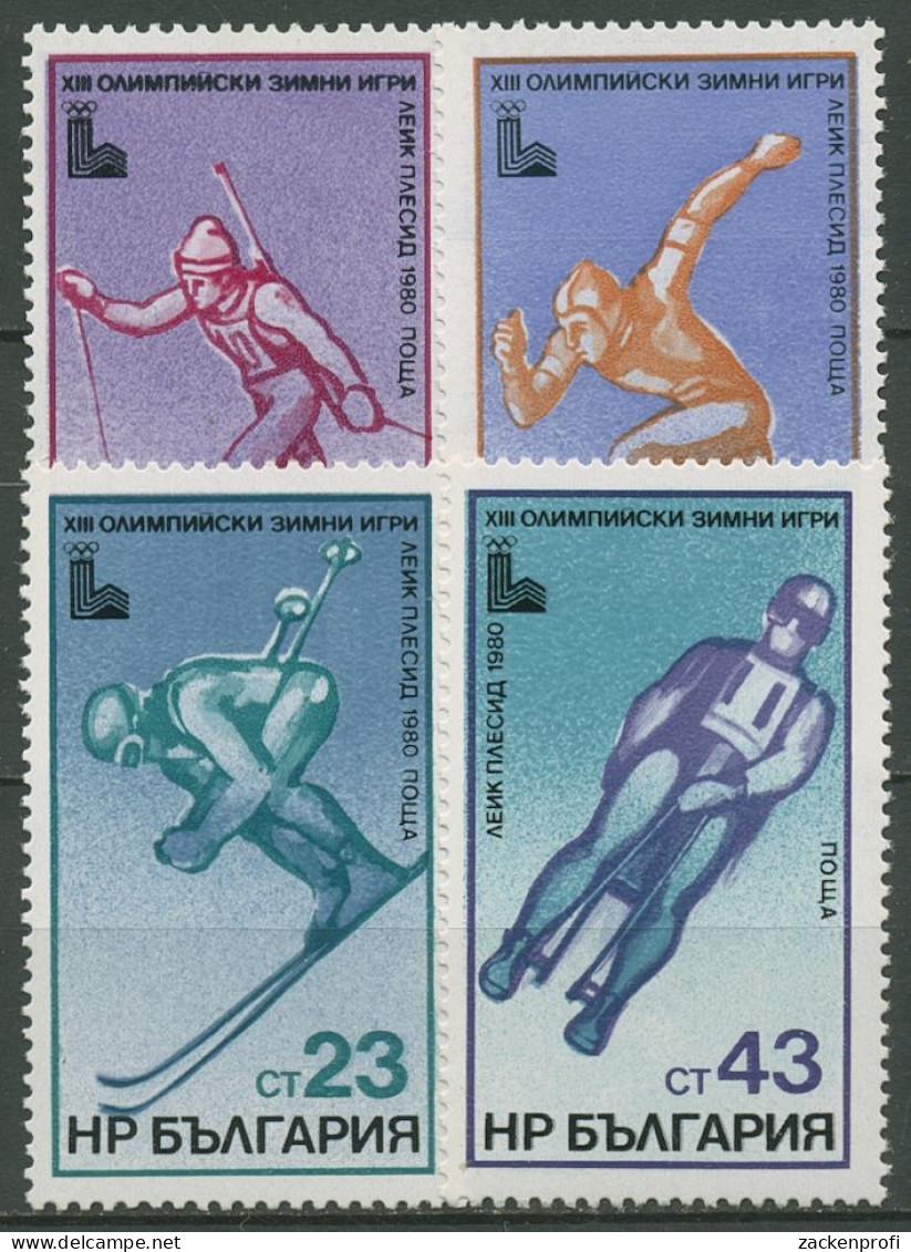 Bulgarien 1979 Olympia Winterspiele Lake Placid 2824/27 Postfrisch - Unused Stamps