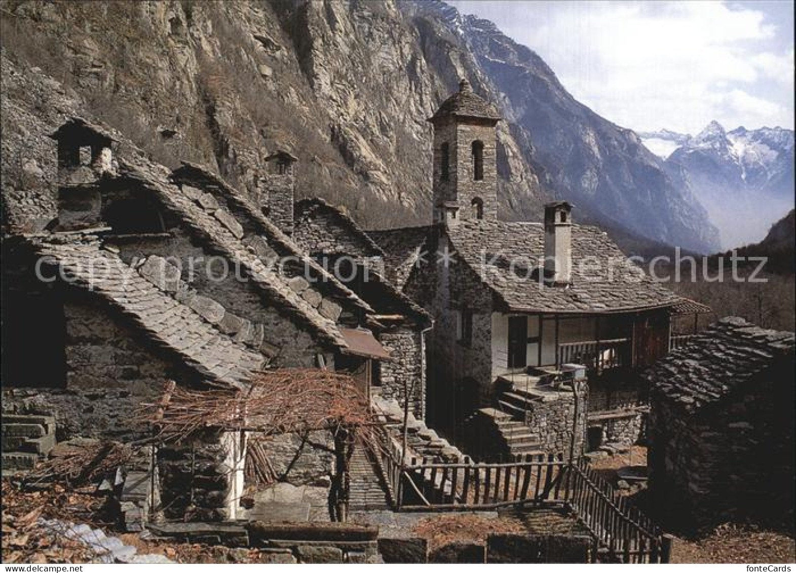 12576753 Foroglio Val Bavona Bergdorf Alpen Foroglio Val Bavona - Altri & Non Classificati