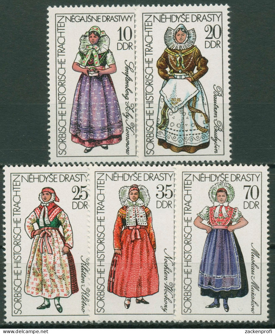 DDR 1977 Historische Sorbische Trachten 2210/14 Postfrisch - Unused Stamps