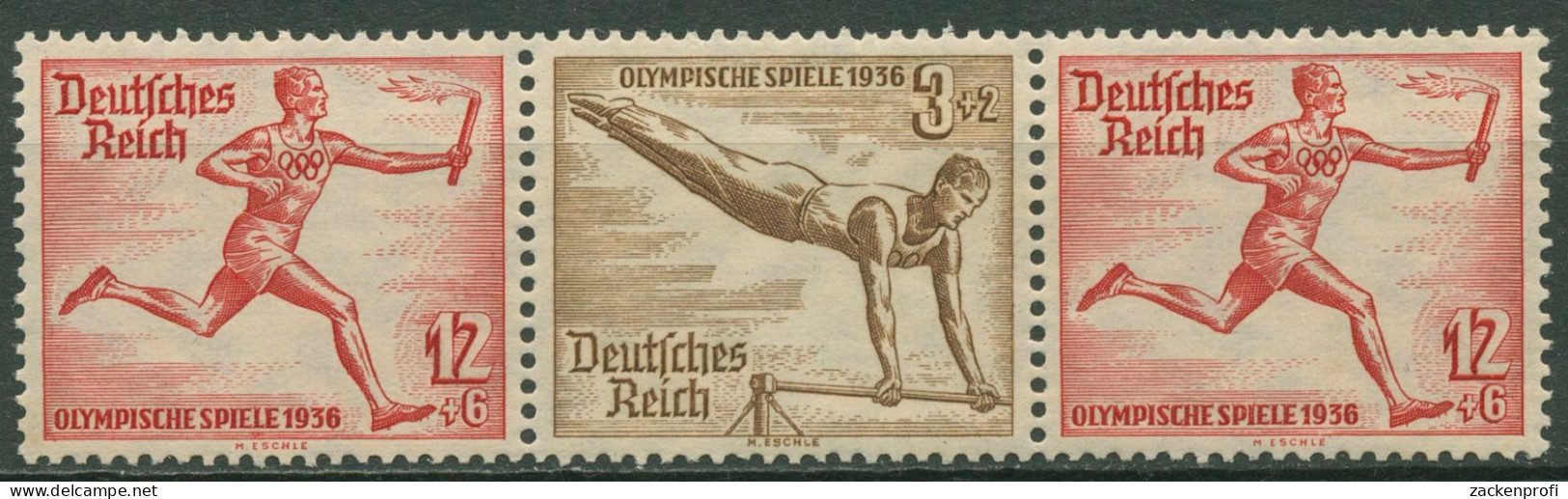 Deutsches Reich Zusammendrucke 1936 Olympische Spiele W 110 Postfrisch - Se-Tenant