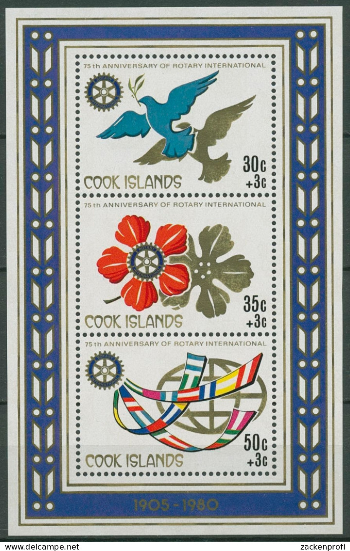 Cook-Inseln 1980 75 Jahre Rotary International Block 100 Postfrisch (C29662) - Cook Islands