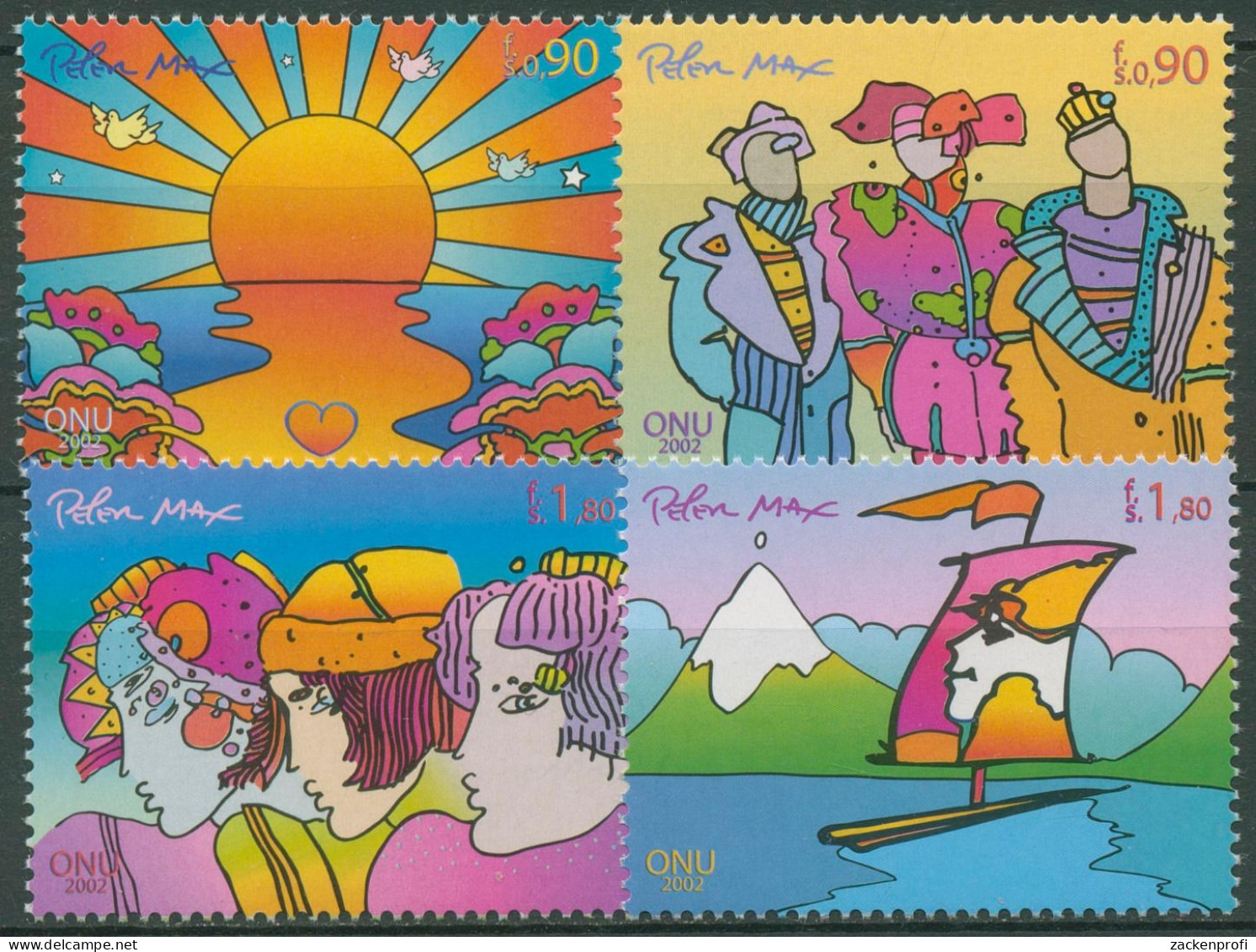 UNO Genf 2002 Nachhaltige Entwicklung Zeichnungen 444/47 Postfrisch - Unused Stamps