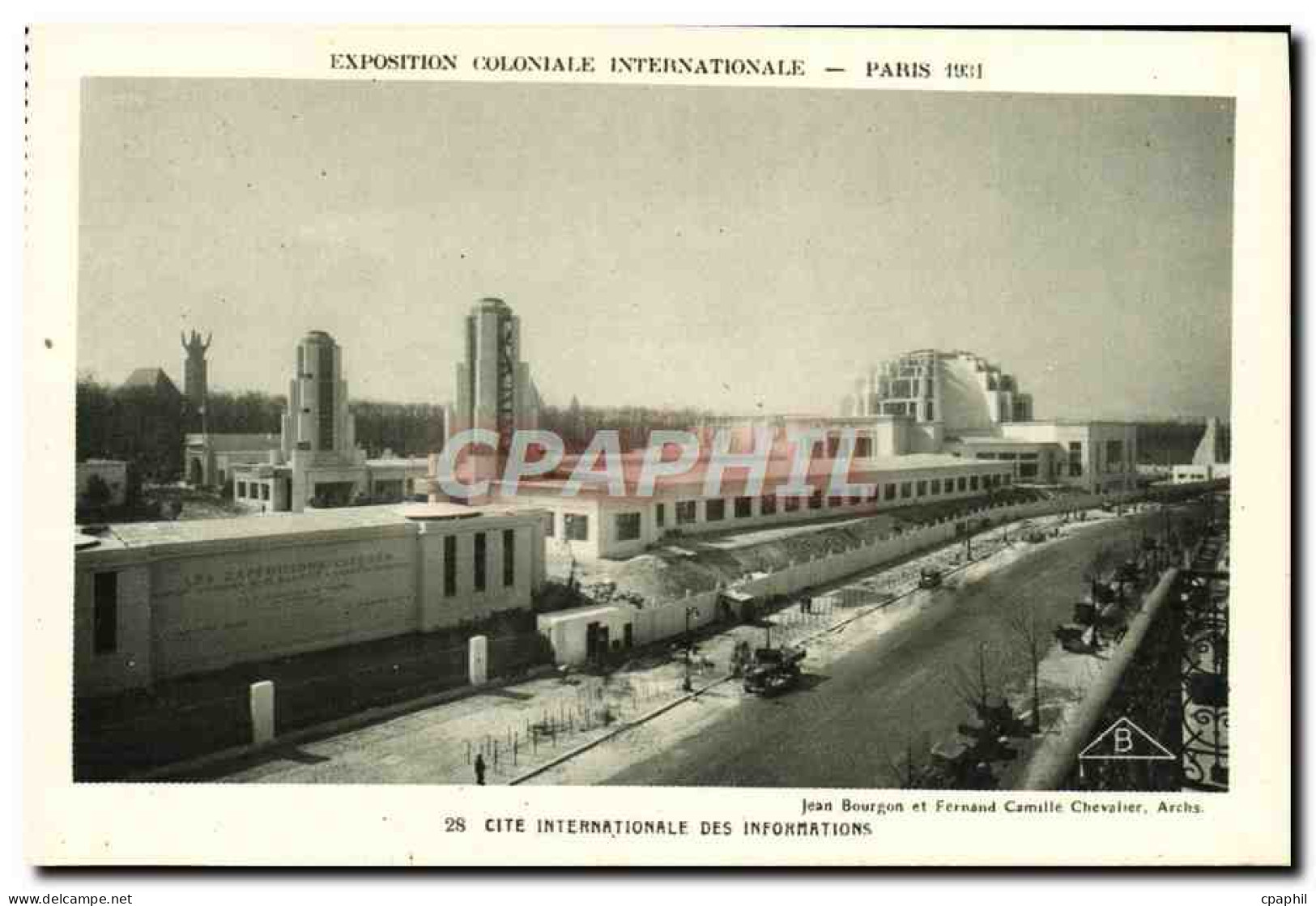 CPA Exposition Coloniale Internationale Paris 1931 Cite Internationale Des Informations - Mostre