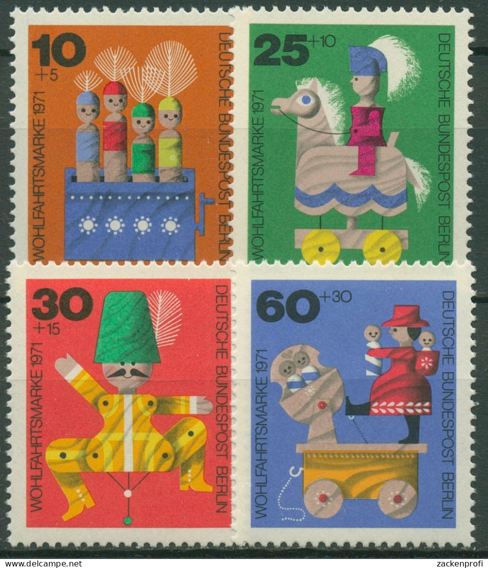 Berlin 1971 Altes Holzspielzeug 412/15 Postfrisch - Nuovi