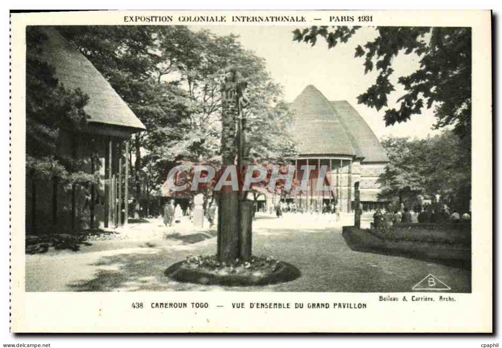 CPA Exposition Coloniale Internationale Paris 1931 Cameroun Togo Vue D&#39ensemble Du Grand Pavillon - Exhibitions