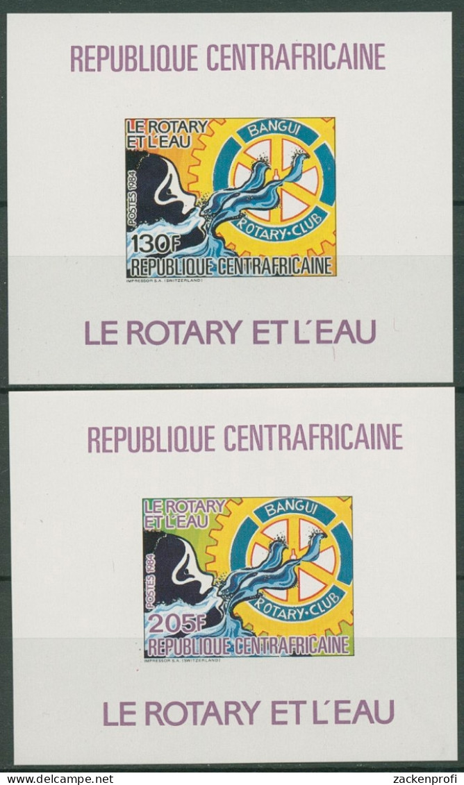 Zentralafrikanische Republik 1984 Rotary Block 315/16 B Postfrisch (C29700) - Centrafricaine (République)