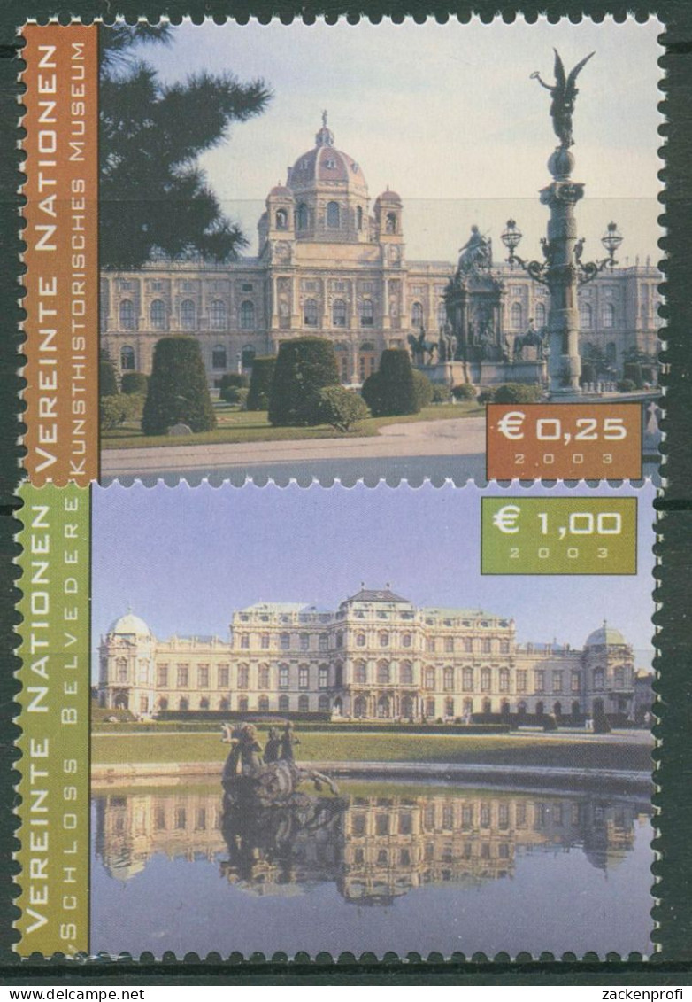 UNO Wien 2003 UNESCO Österreich Schloss Belvedere Wien 387/88 Postfrisch - Nuovi