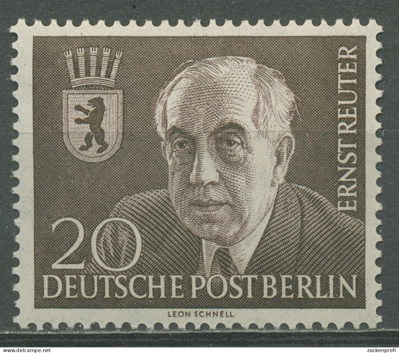 Berlin 1954 Tod Von Prof. Dr. Ernst Reuter Bürgermeister 115 Postfrisch - Neufs