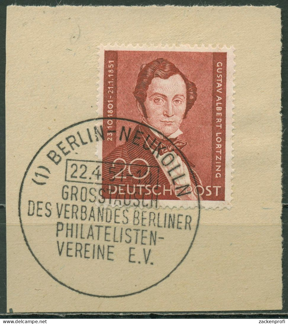Berlin 1951 100. Todestag Von Albert Lortzing 74 Mit BERLIN-ESST-Stempel - Used Stamps