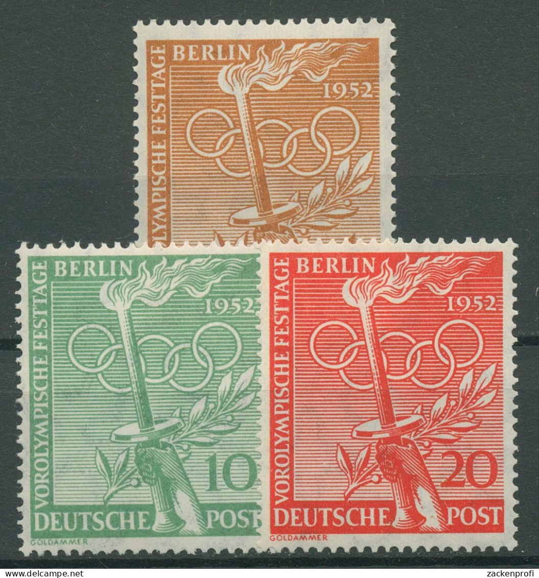 Berlin 1952 Vorolympische Festtage 88/90 Postfrisch - Ungebraucht