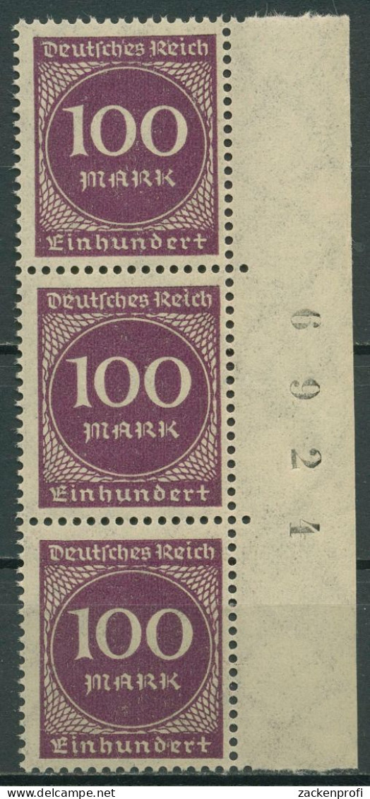 Dt. Reich 1923 Ziffern Rand Mit Bogenzählnummer 268 A Bg.-Zähl-Nr. Postfrisch - Unused Stamps