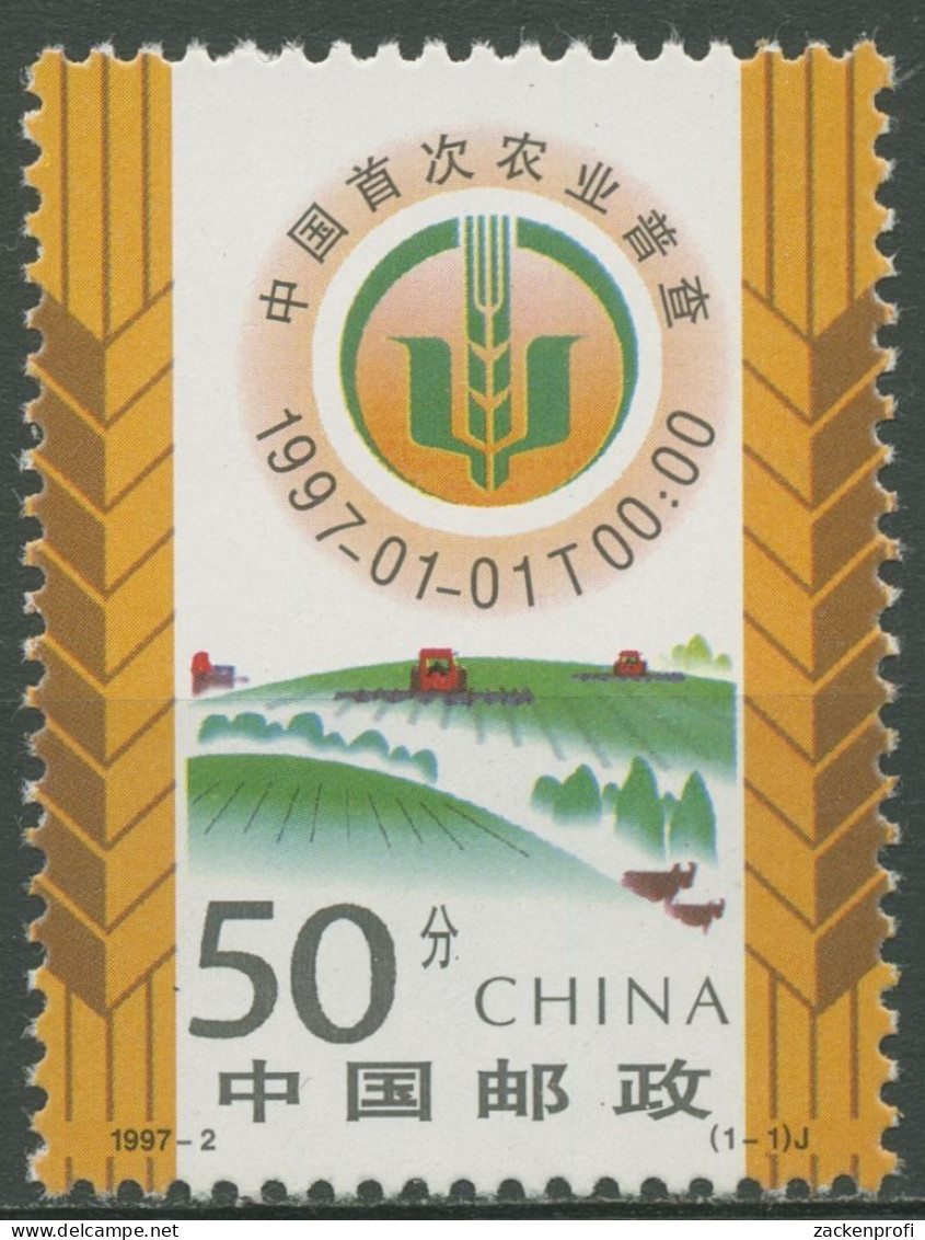 China 1997 Erster Chinesischer Agrarzensus 2782 Postfrisch - Ungebraucht