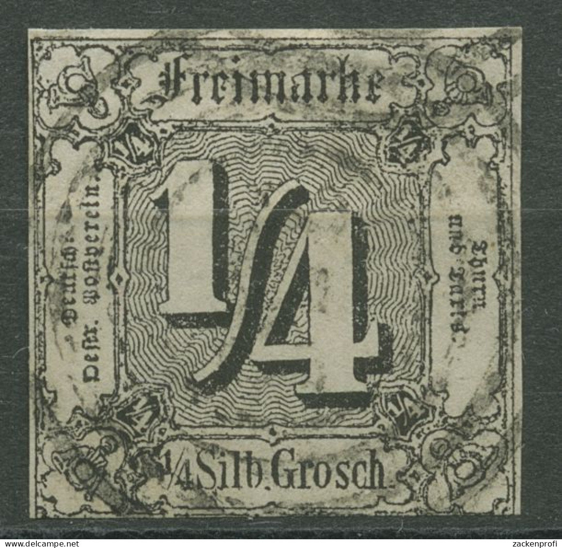 Thurn Und Taxis 1862/64 1/4 Silbergroschen 26 Gestempelt - Gebraucht