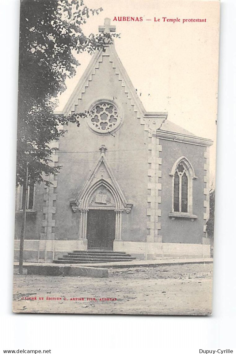 AUBENAS - Le Temple Protestant - Très Bon état - Aubenas