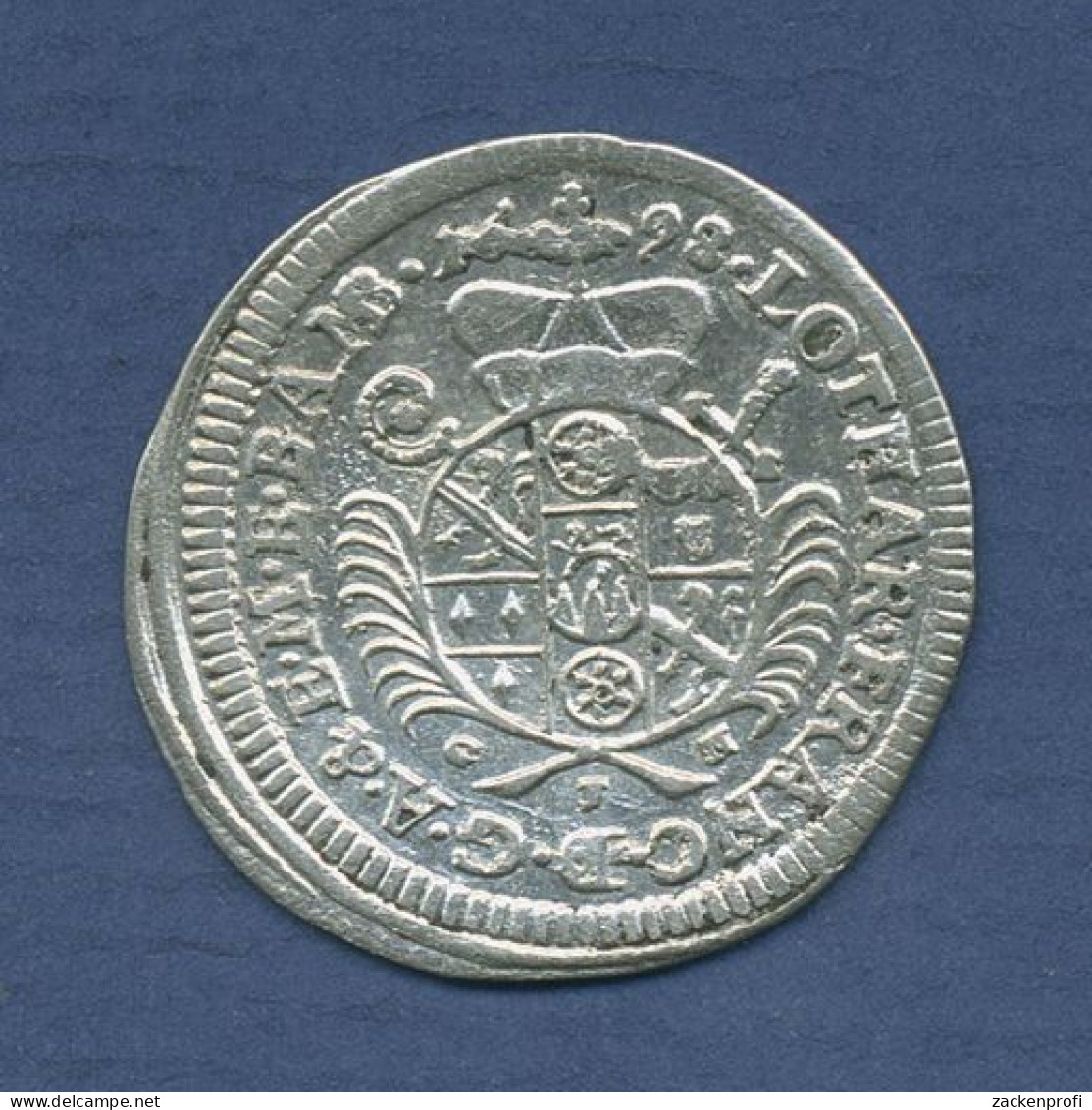 Bamberg Bistum 4 Kreuzer 1698 GFN, Lothar Franz Von Schönborn, Ss-vz (m3837) - Small Coins & Other Subdivisions