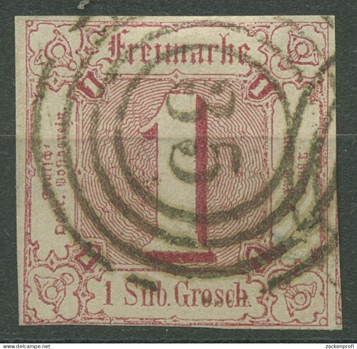 Thurn Und Taxis 1862/64 1 Sgr. 29 Mit Nr.-Stpl. 35 JESBERG, Vollrandig - Gebraucht