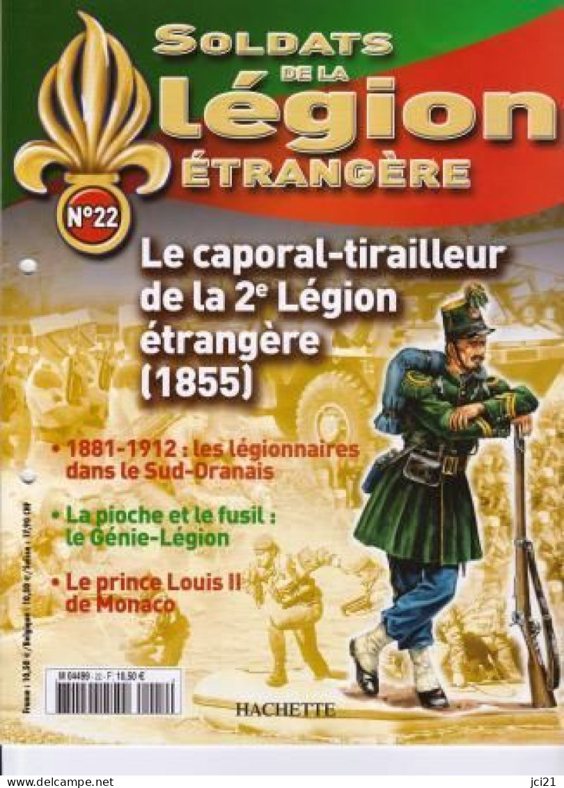 Fascicule N° 22 - Soldats De La Légion Etrangère " Caporal Tirailleur 2° Légion Etrangère 1855  " _RLSPLé-22 - French
