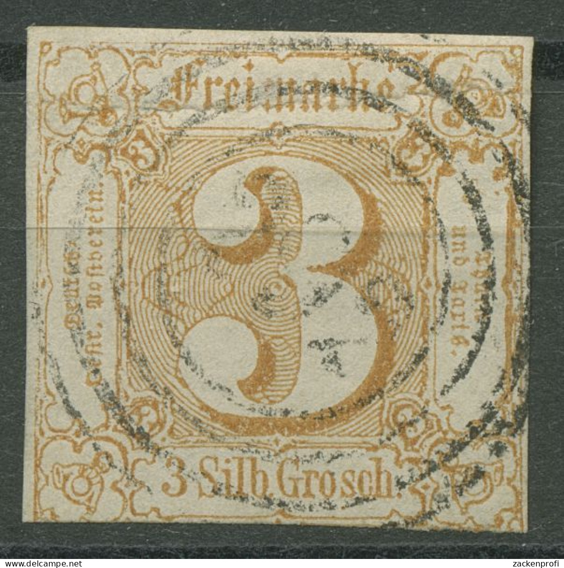 Thurn Und Taxis 1862/64 3 Silbergroschen 31 Gestempelt, Kl. Fehler - Afgestempeld