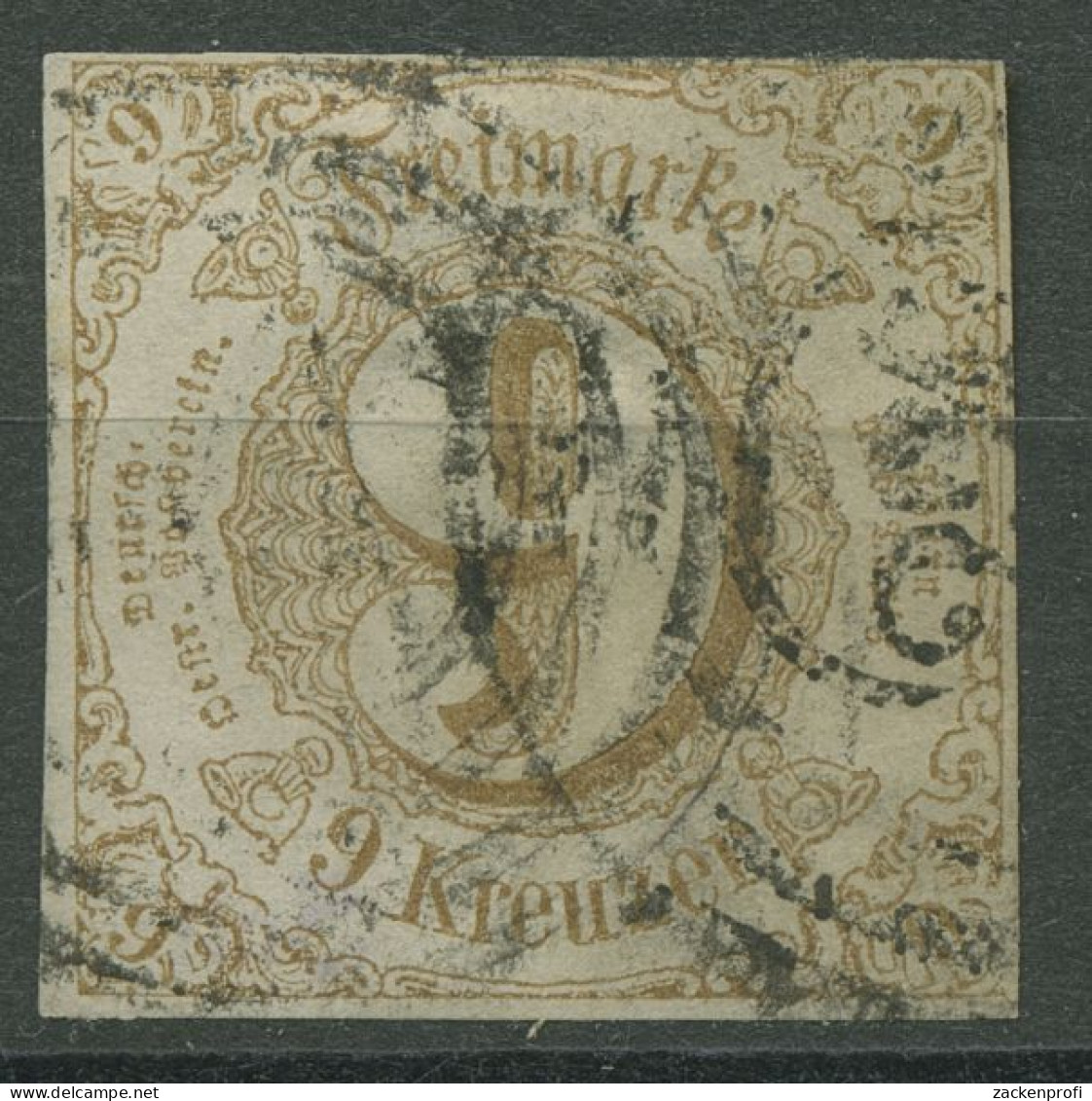 Thurn Und Taxis 1862/64 9 Kreuzer 34 I Gestempelt - Gebraucht