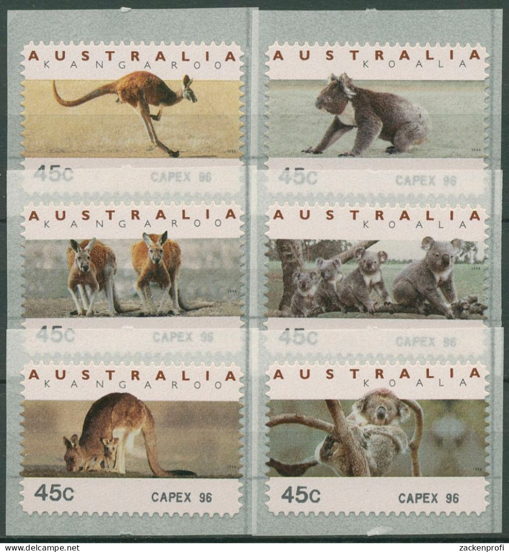 Australien 1994 Känguruh Koala Automatenmarken 40/45.1 CAPEX 96 Postfrisch - Vignette [ATM]