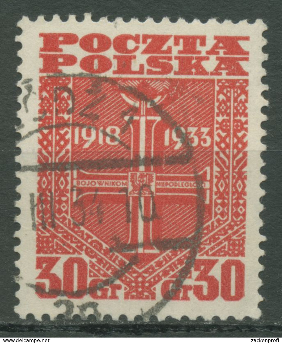 Polen 1933 15 Jahre Republik 284 Gestempelt - Usati