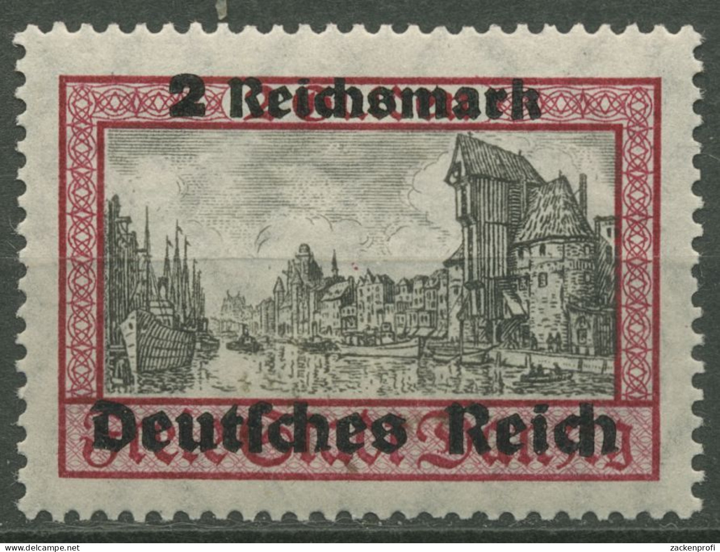 Deutsches Reich 1939 Danzig Mit Aufdruck 729 Mit Falz, Mängel (R80725) - Neufs