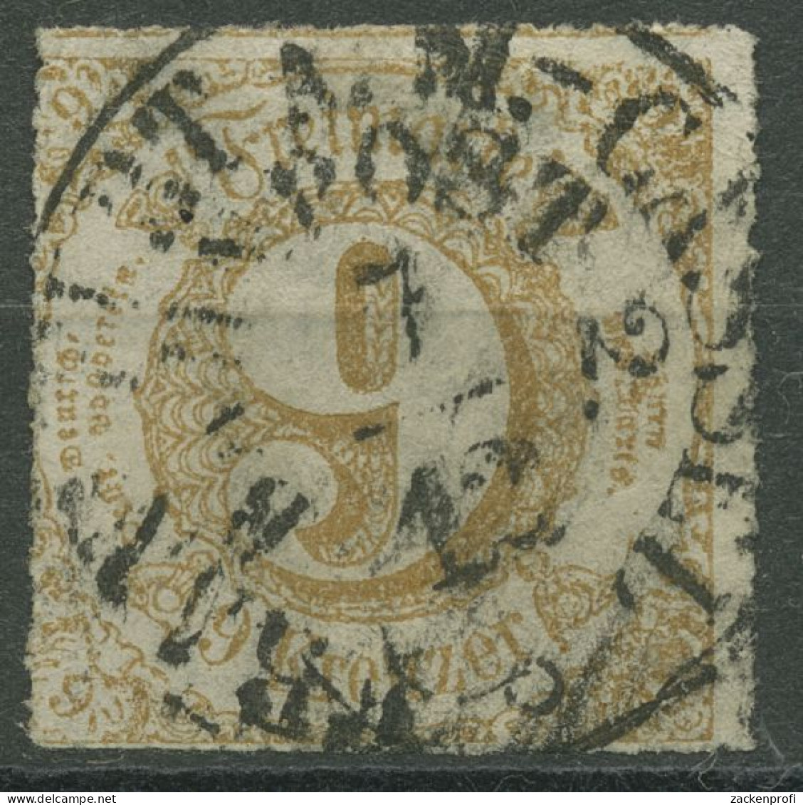 Thurn Und Taxis 1865 9 Kreuzer 44 I Mit Bahnpost-Stpl. FRANKFURT-CASSEL - Oblitérés