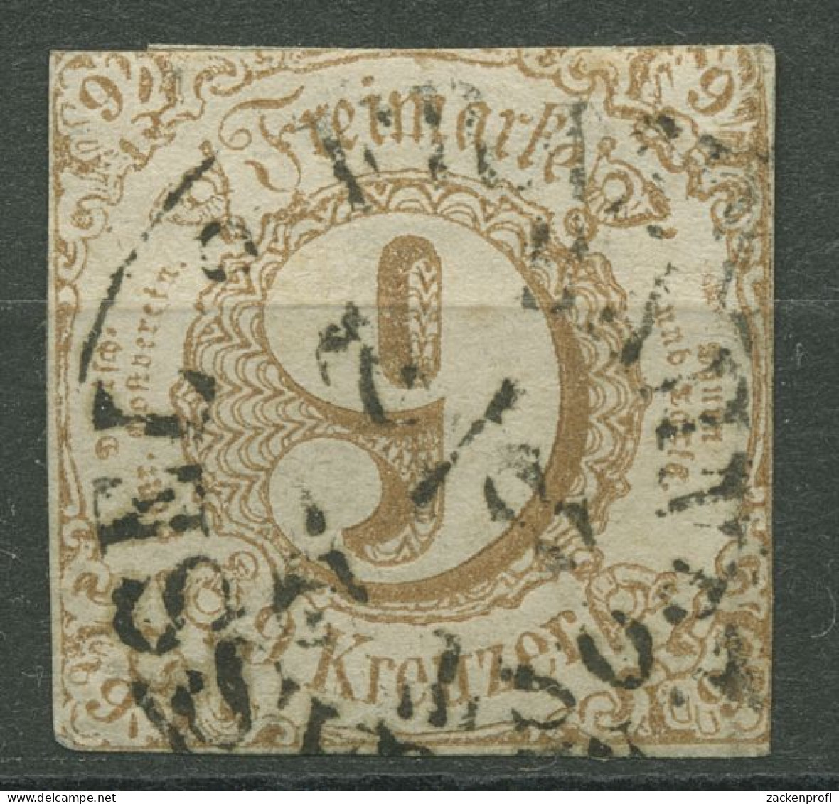 Thurn Und Taxis 1862/64 9 Kreuzer 34 II Gestempelt - Usados