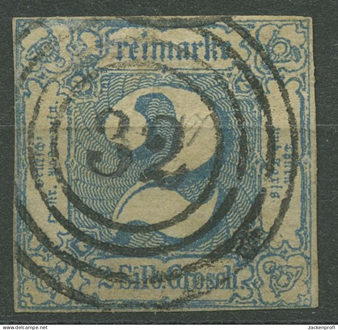Thurn Und Taxis 1862/64 2 Sgr. 30 Mit Nr.-Stpl. 32 HOFGEISMAR - Usati
