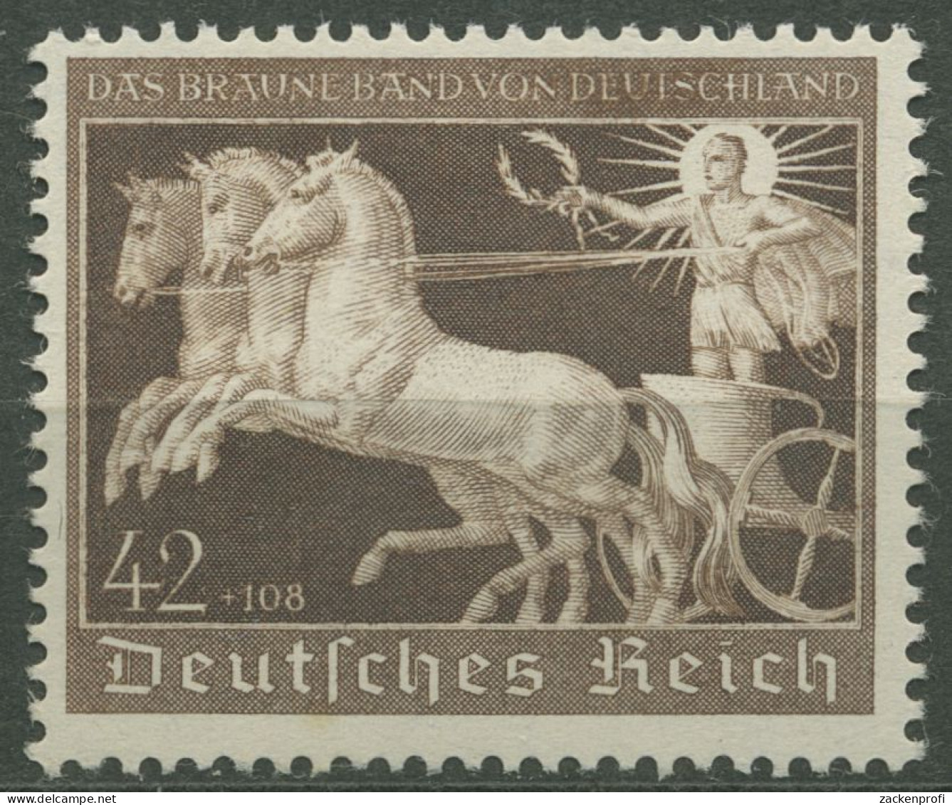 Dt. Reich 1940 Das Braune Band 747 Postfrisch, Rückseitig Kl. Fleck (R80734) - Neufs